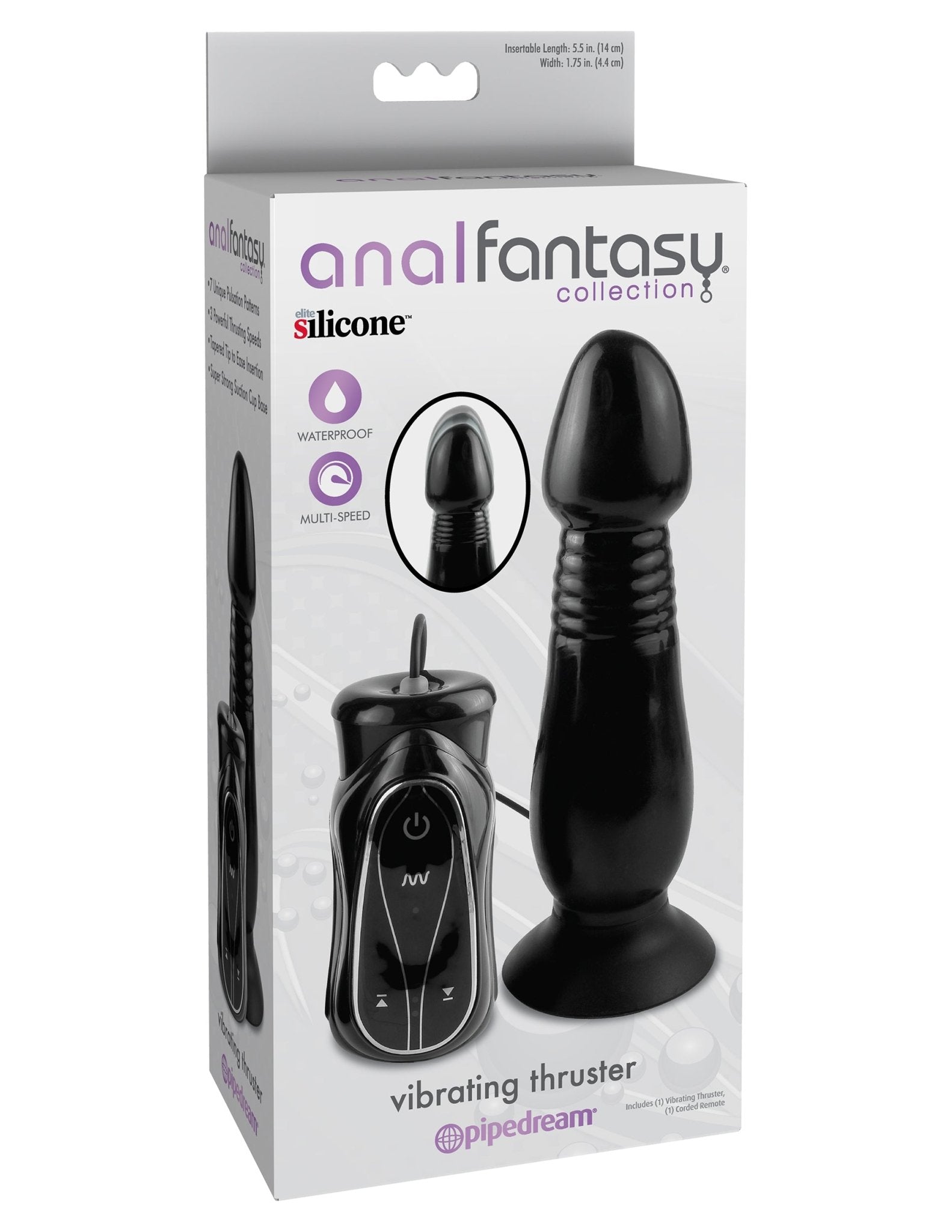 Anal Fantasy Collection Vibrating Thruster - Black