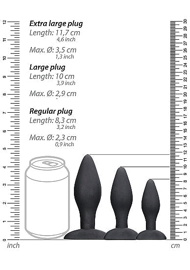 Apex Butt Plug Set Black