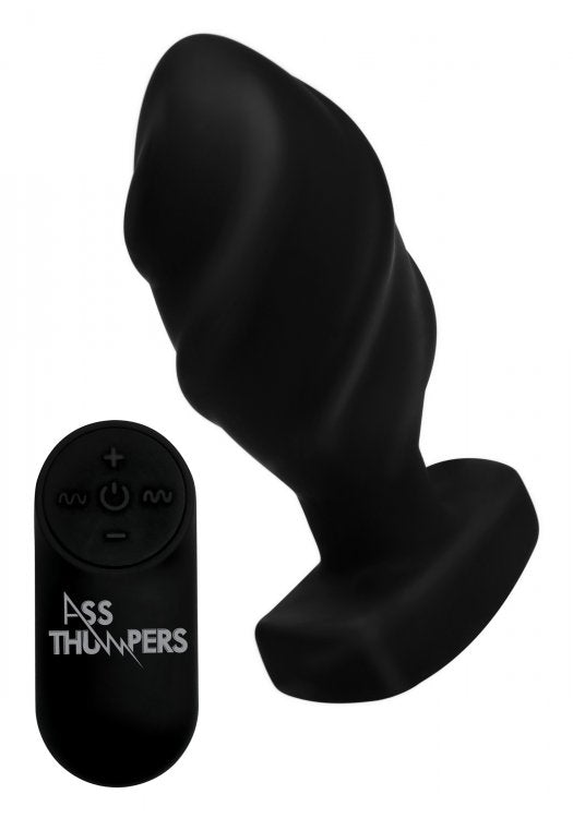 Ass Thumpers Swirled Vibr Anal Plug W/ Remote